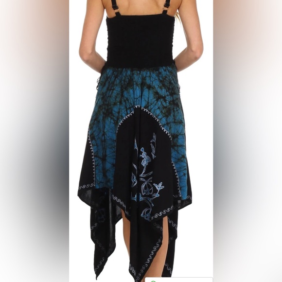 Sakkas Blue and Black Floral Dress - Picture 2 of 10